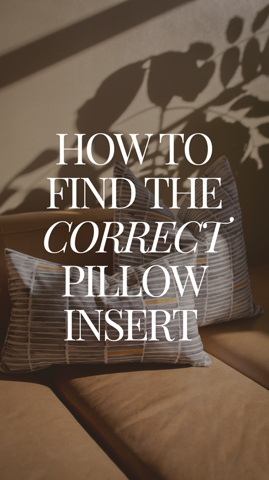 How To Find The Correct Pillow Insert