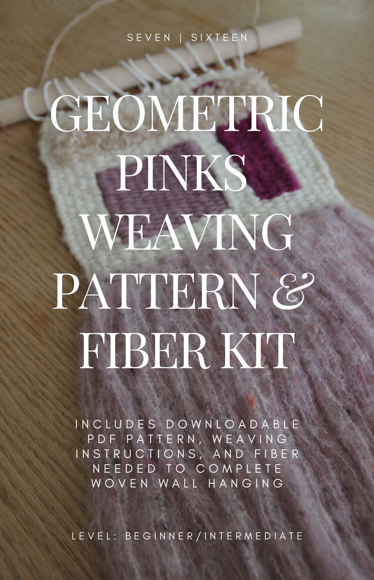 Geometric Pinks Weaving Kit