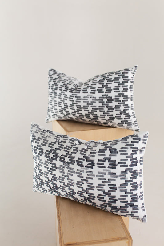 Tribal Block Printed Lumbar Pillow