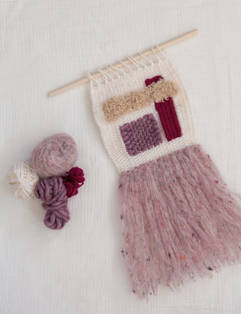 Geometric Pinks Weaving Kit