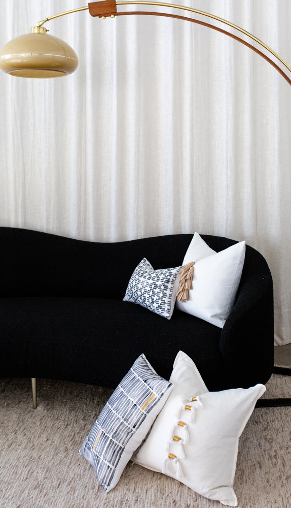 Tribal Block Printed Lumbar Pillow