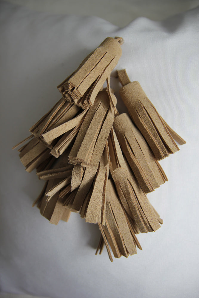 Tan Tassel Pillow, Sample