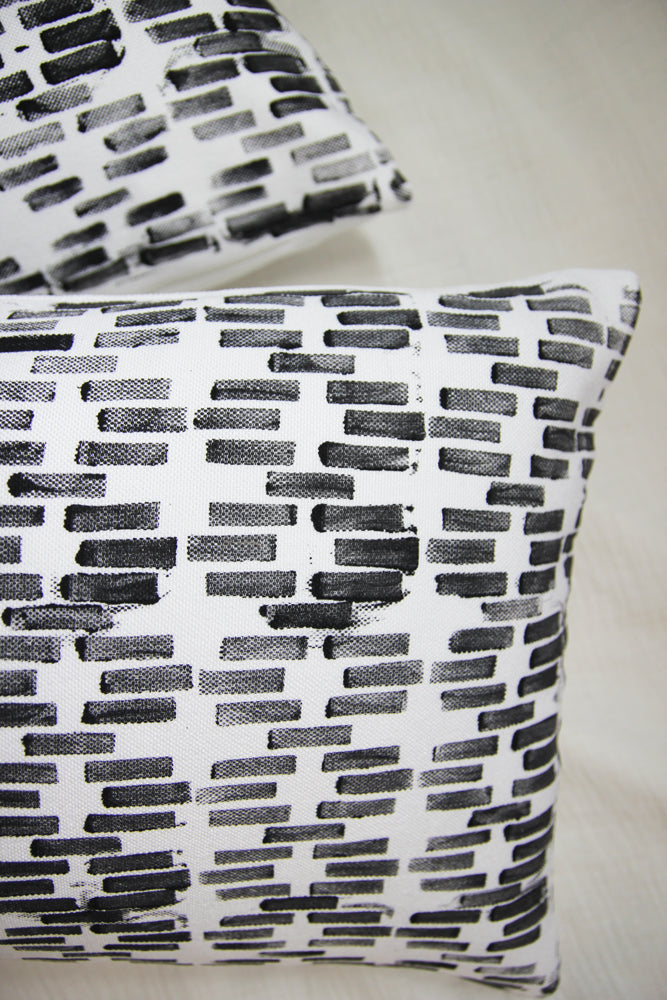 Tribal Block Print Lumbar Pillow, Sample