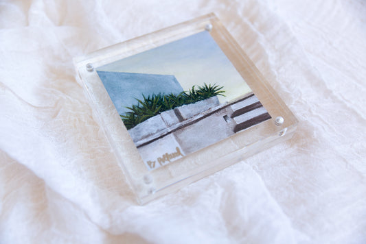 Acrylic Framed Tulum Print