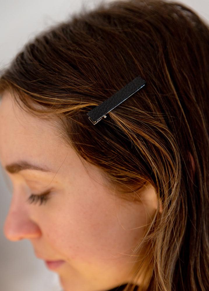Leather Hair Clip