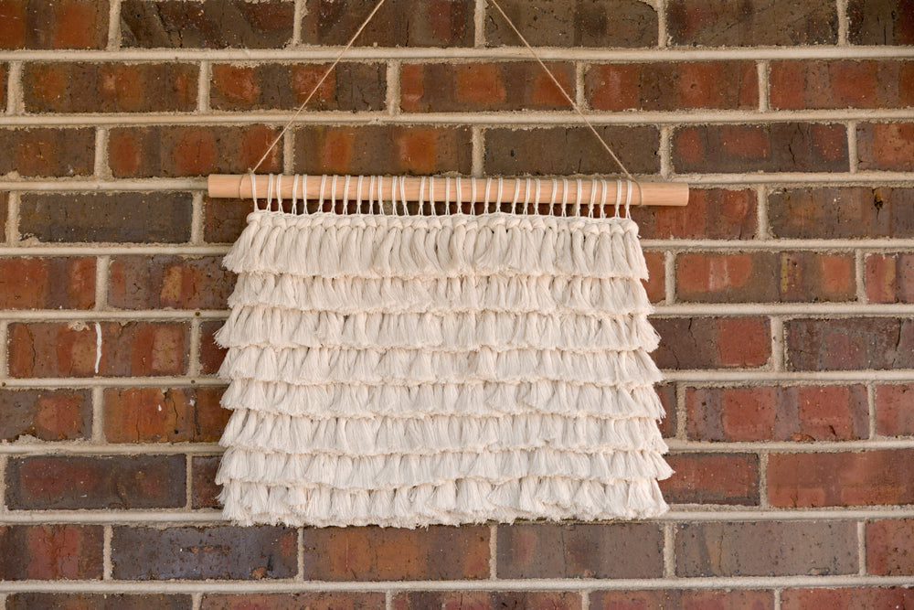 outdoor art, patio art, indoor outdoor art, outdoor wallhanging, outdoor wallhanging, outdoor weaving, outdoor macrame, becky pollard, seven sixteen, colorado art, colorado artist, denver art, denver artist, art for patio, art for outside, art for outdoors, black and white wallhanging, neutral wallhanging, cotton wallhanging, cotton weaving, modern weaving, indoor outdoor art, indoor outdoor weaving, indoor outdoor decor, patio decor, patio styling, 7 16, seven sixteen artist, fiber artist, woven art