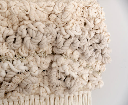 Stella, woven wall hanging, wall hanging, woven art, woven wall art, weaving art, unique art, unique wall art, seven sixteen, 7 16, seven sixteen artist, becky pollard, denver artist, colorado artist, fiber artist, woven art, woven artwork, becky seven sixteen, seven sixteen becky, neutral wall art, neutral art, neutral aesthetic, neutral bedroom decor, neutral bedroom ideas, neutral wall weaving, neutral tapestry, neutral tapestry weaving