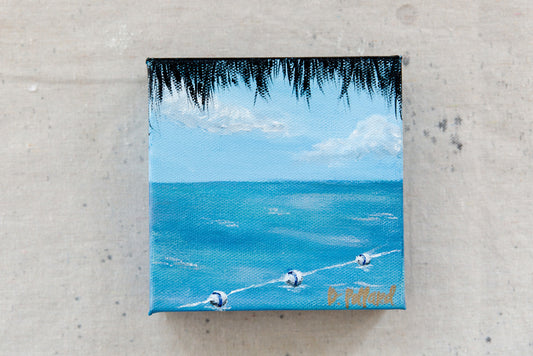 san pedro, san pedro belize, belize, san pedro beach, san pedro painting, belize painting, tropical painting, ocean painting, mini painting, wanderlust collection, touch the sky, touch the sky collection, beach painting, cabana painting, denver artist, denver painter, colorado artist, colorado painter, becky pollard, seven sixteen, Belize beach painting, belize beach artwork, beach artwork painting, beach art painting, tropical art, tropical artwork, tropical art painting, Caribbean painting