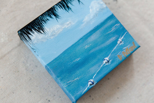 san pedro, san pedro belize, belize, san pedro beach, san pedro painting, belize painting, tropical painting, ocean painting, mini painting, wanderlust collection, touch the sky, touch the sky collection, beach painting, cabana painting, denver artist, denver painter, colorado artist, colorado painter, becky pollard, seven sixteen, Belize beach painting, belize beach artwork, beach artwork painting, beach art painting, tropical art, tropical artwork, tropical art painting, Caribbean painting