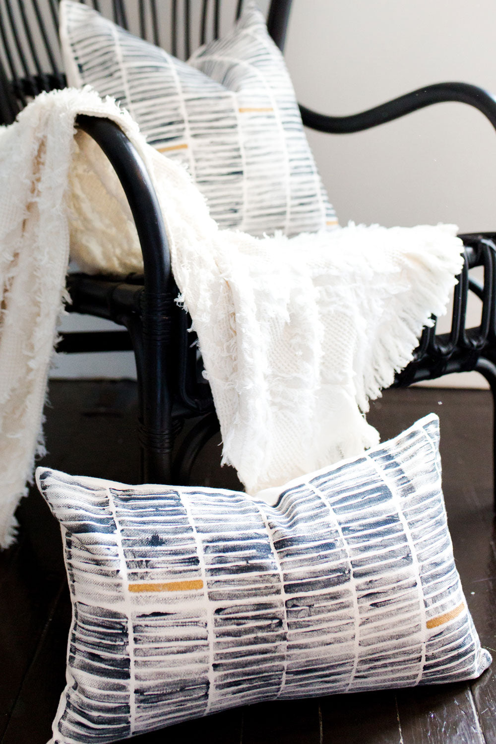 seven sixteen, becky pollard, bedroom decor, bedroom decor ideas, decorative pillow, printed pillow, neutral bedroom decor, neutral bedroom pillows, neutral accent pillows, accent pillow, striped pillow covers, blue and gold pillows on couch, blue and gold pillows on bed, neutral accent pillows on couch, neutral accent pillows on bed, blue and gold pillows, striped pillows, blue striped pillow, block printed pillow, modern stripe pillow, modern striped pillow, navy and gold pillow
