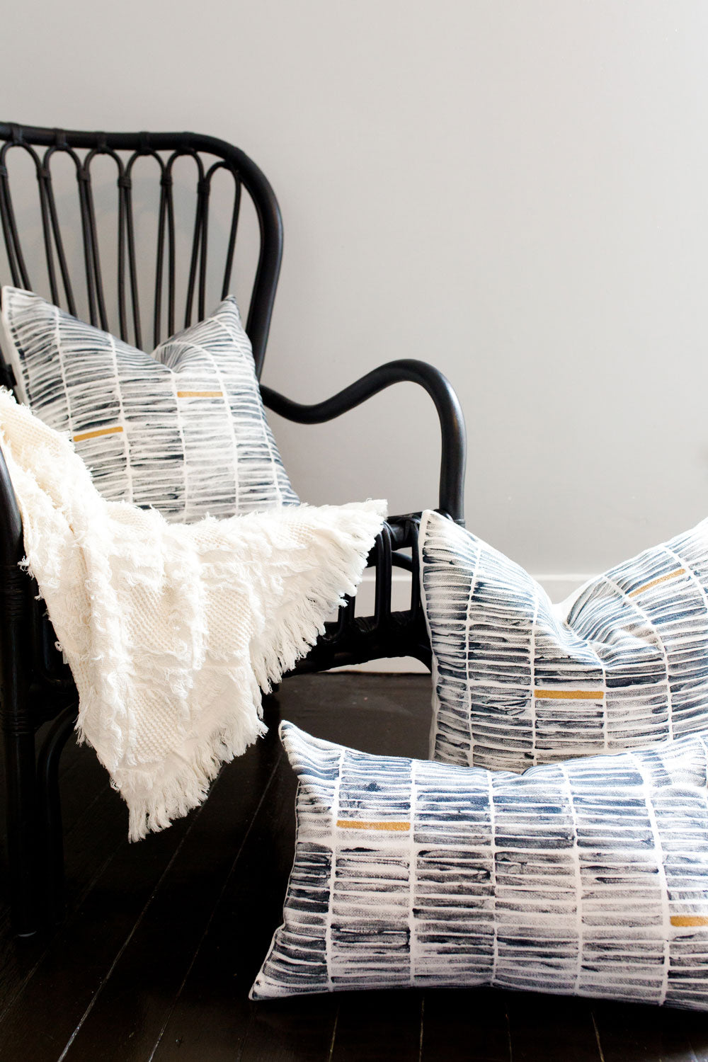 seven sixteen, becky pollard, bedroom decor, bedroom decor ideas, decorative pillow, printed pillow, neutral bedroom decor, neutral bedroom pillows, neutral accent pillows, accent pillow, striped pillow covers, blue and gold pillows on couch, blue and gold pillows on bed, neutral accent pillows on couch, neutral accent pillows on bed, blue and gold pillows, striped pillows, blue striped pillow, block printed pillow, modern stripe pillow, modern striped pillow, navy and gold pillow