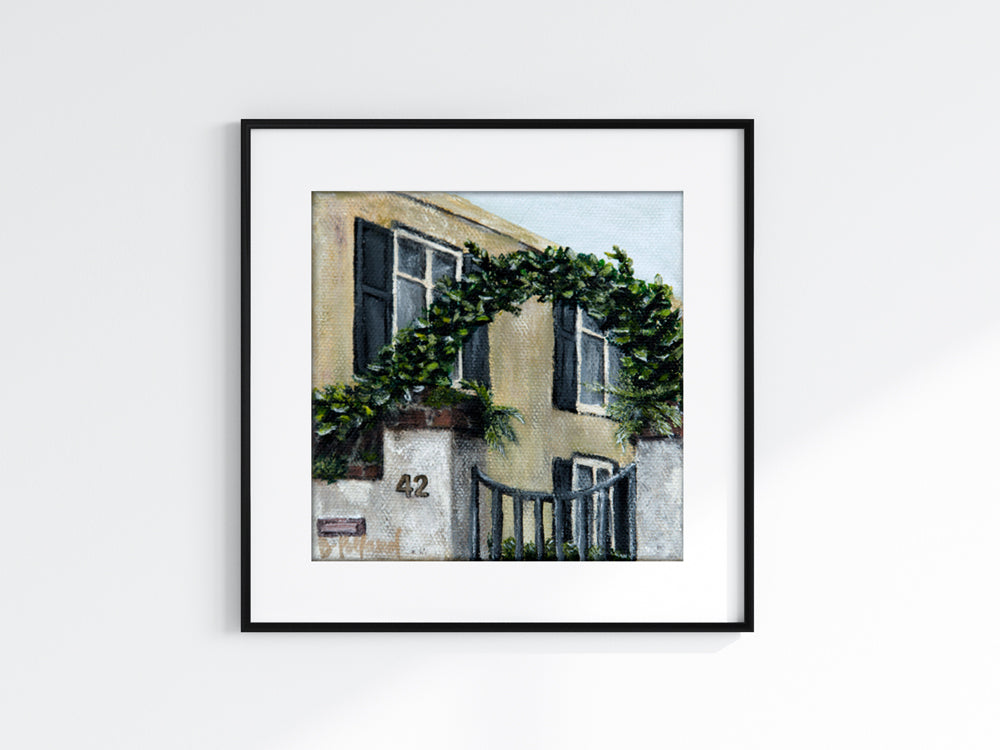 Charleston, Charleston house, Charleston painting, charleston art, charleston garden, architecture painting, becky pollard, seven sixteen, Charleston garden painting, charleston architecture, charleston landscape, charleston artwork, charleston architecture painting, old architecture painting, charleston sc, charleston south Carolina, south carolina architecture, south carolina architecture art, south carolina artwork, south carolina painting