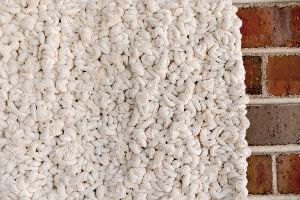 outdoor art, patio art, indoor outdoor art, outdoor wallhanging, outdoor wallhanging, outdoor weaving, outdoor macrame, becky pollard, seven sixteen, colorado art, colorado artist, denver art, denver artist, art for patio, art for outside, art for outdoors, black and white wallhanging, neutral wallhanging, cotton wallhanging, cotton weaving, modern weaving, indoor outdoor art, indoor outdoor weaving, indoor outdoor decor, patio decor, patio styling, 7 16, seven sixteen artist, fiber artist, woven art, Rumi