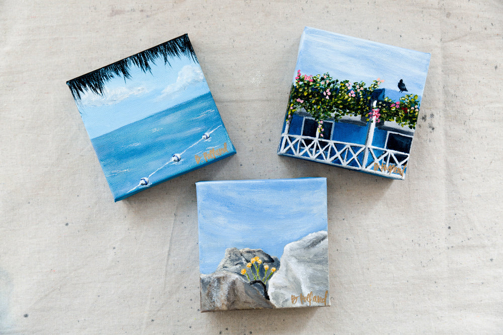 san pedro, san pedro belize, belize, san pedro beach, san pedro painting, belize painting, tropical painting, ocean painting, mini painting, wanderlust collection, touch the sky, touch the sky collection, beach painting, cabana painting, denver artist, denver painter, colorado artist, colorado painter, becky pollard, seven sixteen, Belize beach painting, belize beach artwork, beach artwork painting, beach art painting, tropical art, tropical artwork, tropical art painting, Caribbean painting