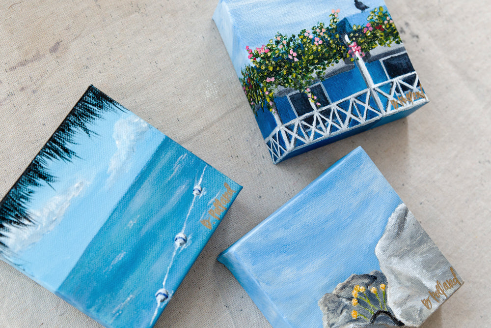 barbados, island art, tropical garden, mini painting, travel art, tropical art, Caribbean art, barbados painting, Caribbean painting, seven sixteen, becky pollard, denver artist, Bridgetown, roof garden, roof garden painting, Bridgetown painting, wanderlust collection, Bridgetown Barbados, tropical plants drawing, tropical plants painting, Barbados artwork, Bridgetown artwork, Bridgetown art, tropical plants, tropical roof garden, beach town painting, beach town art