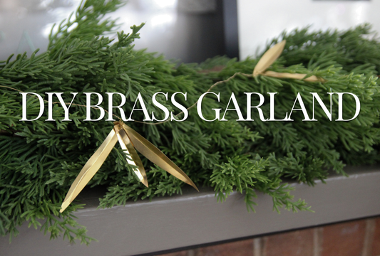 Holiday DIY: Brass Leaf Garland