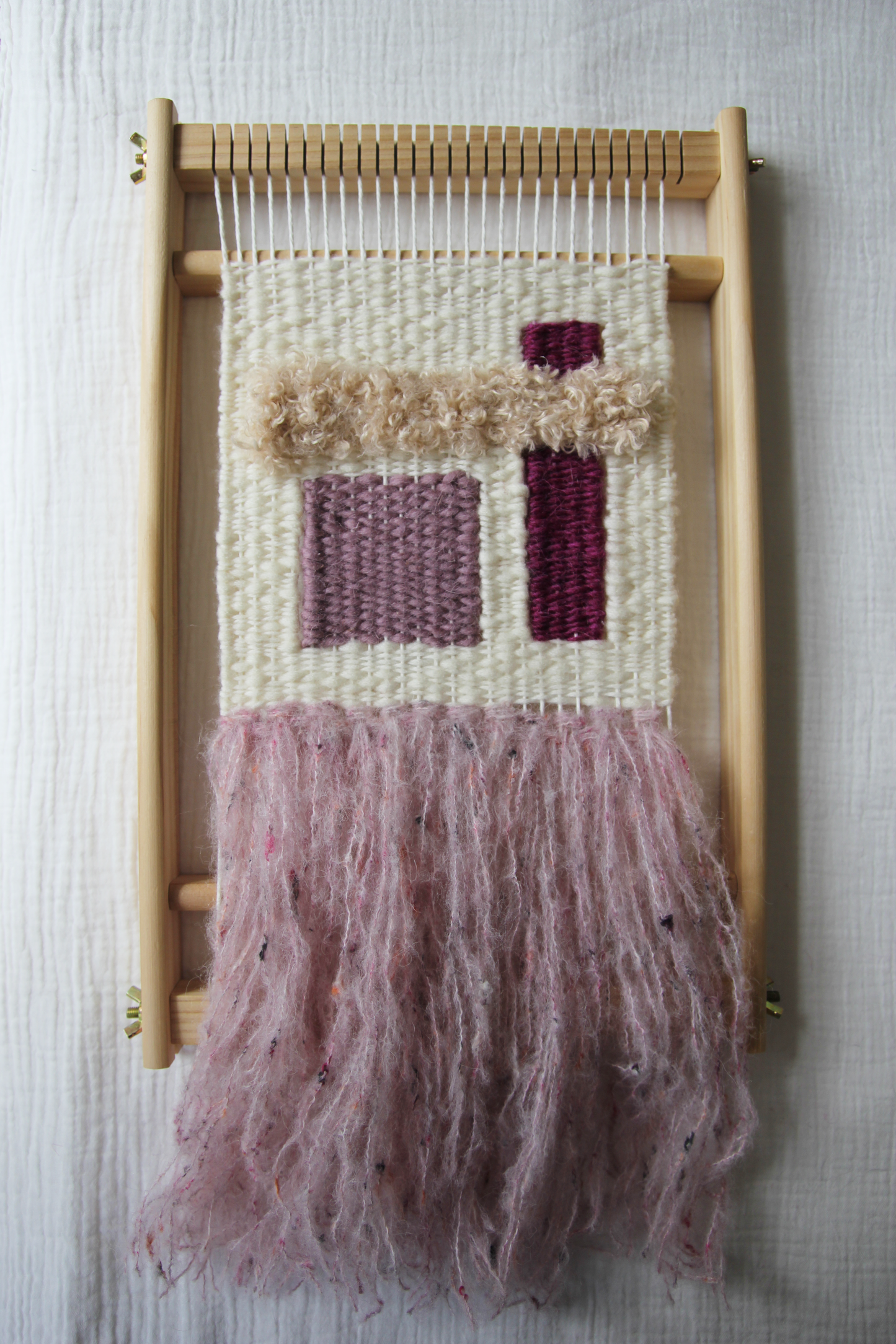 Geometric Pinks Weaving Kit