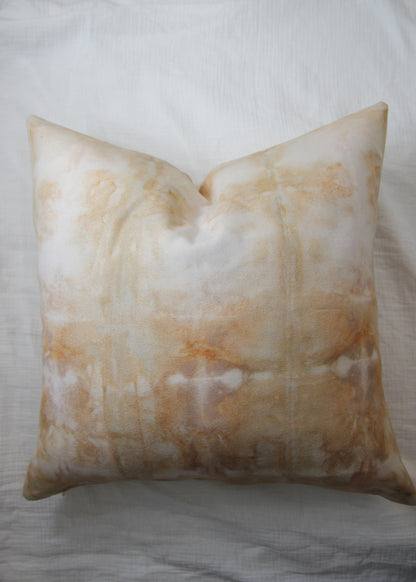 Orange Shibori Pillow