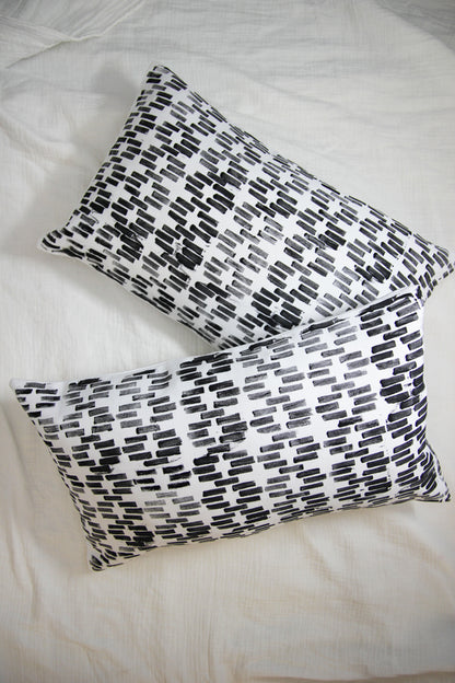 Tribal Block Print Lumbar Pillow, Sample
