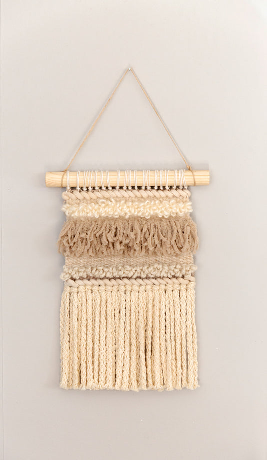 Cindy, woven wall hanging, wall hanging, woven art, woven wall art, weaving art, seven sixteen, 7 16, seven sixteen artist, becky pollard, denver artist, colorado artist, fiber artist, woven art, woven artwork, becky seven sixteen, seven sixteen becky, neutral wall art, neutral art, neutral aesthetic, neutral bedroom decor, neutral bedroom ideas, neutral wall weaving, neutral tapestry, neutral tapestry weaving, neutral nursery decor, neutral nursery art