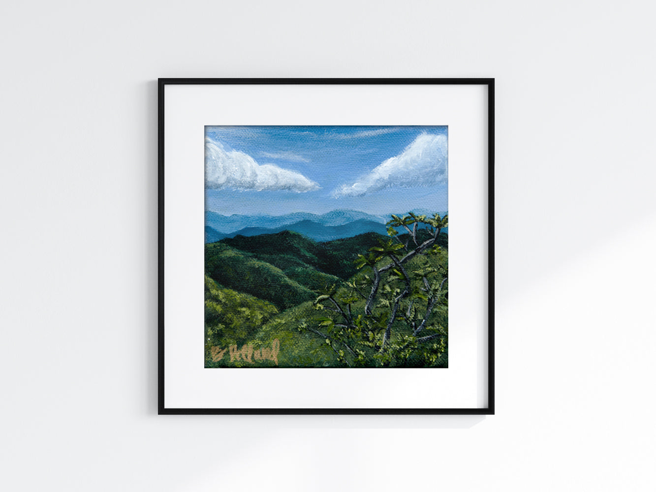 Blue Ridge, Clouds Sheep, 24 X 36