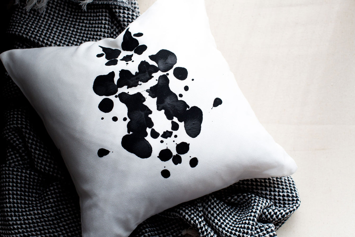 rorschach painting, seven sixteen, becky pollard, ink blot pillow, black and white pillow, abstract pillow, bedroom decor, bedroom decor ideas, decorative pillow, printed pillow, neutral bedroom decor, neutral bedroom pillows, black and white pillows, neutral accent pillows, accent pillow, ink blot painting, black and white pillow covers, black and white pillows on couch, black and white pillows on bed, neutral accent pillows on couch, neutral accent pillows on bed